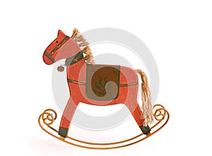 Red wooden Rockin' Horse