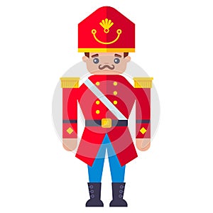 red wooden soldier.