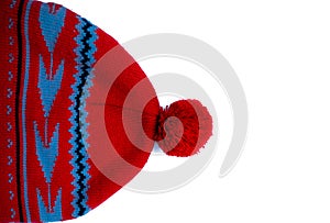 Red woolen winter hat