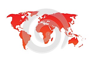World map Red Vector. photo