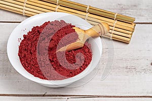 Red yeast rice powder or angkak