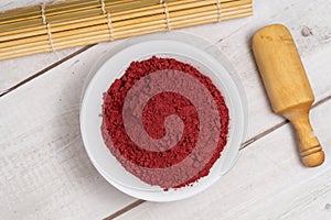 Red yeast rice powder or angkak