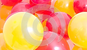 Red and Yellow Balloons Background