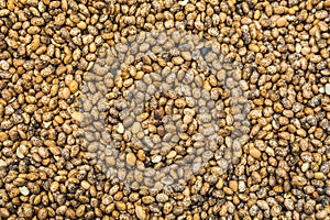 Red and yellow beans texture background