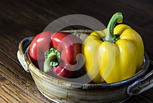 Red and Yellow Bell Peppers