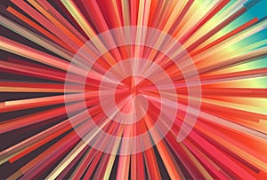 Red Yellow And Blue Radial Sunburst Background Design Beautiful elegant Illustration