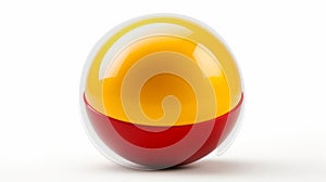 Red And Yellow Egg: Bauhaus Functional Design With Toy-like Proportions