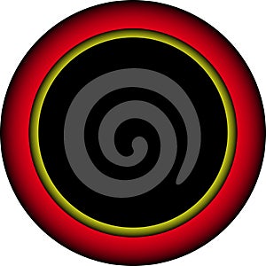 Red and yellow glowing border