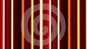 Red and yellow moving vertical lines on black background. VJ loop. Striped backdrop.