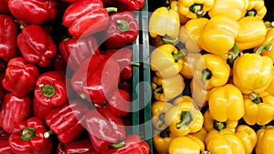 Red and yellow peppers