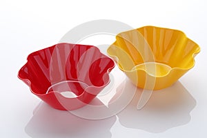 Plastic Bowls, Plastic Snack Bowls, white background