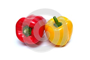 Red and Yellow Sweet Bell Pepper, Capsicum annum photo