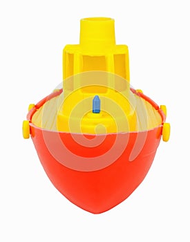 Red and Yellow Toy Boat