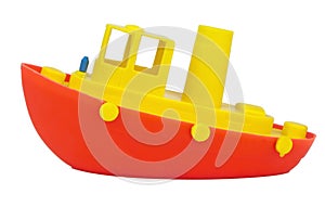 Red and Yellow Toy Boat