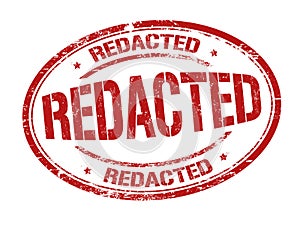 Redacted sign or stamp