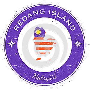 Redang Island circular patriotic badge.