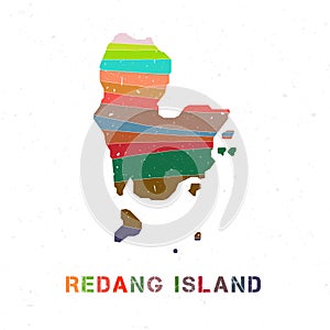 Redang Island map design.