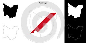 Redbridge outline map