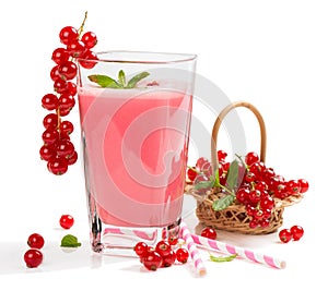 Redcurrant smoothie drink