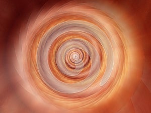 Reddish Gold Feather Spiral photo