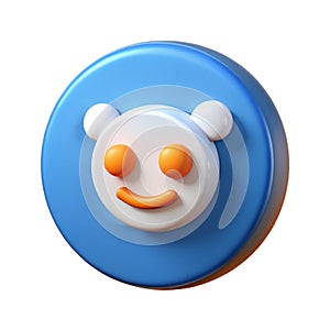 Reddit Logo 3D Icon