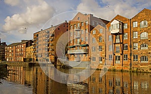Redevelopment Alongside the Rive Aire, Leeds Yorkshire photo