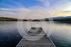 Redfish lake dock in Idaho