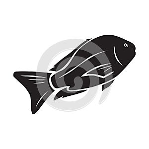 Redfish. Vector illustration decorative design