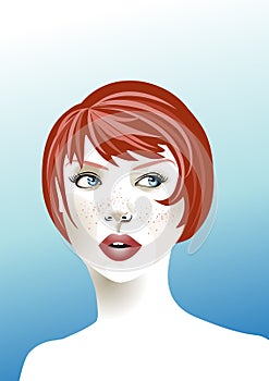 Redhead woman