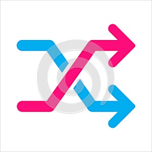 Redirect icon vector change direction symbol for graphic design, logo, website, social media, mobile app, ui illustration