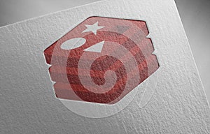 Redis on paper texture