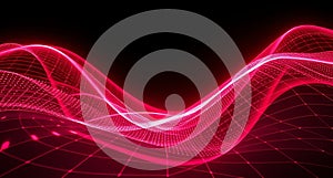 redline with dark background