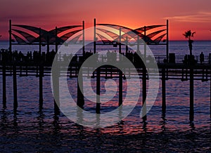 Redondo Beach Pier Sunset photo