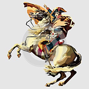 Redrawing Napoleon with WPAP touch photo