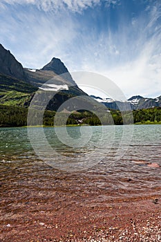 Redrock Lake and Mountains photo