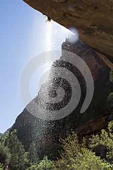 Redrock Sandstone and Waterfall Southern Utah