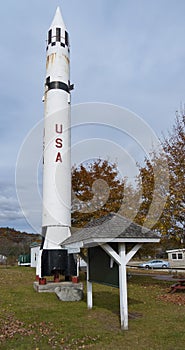 Redstone missile unique trailhead marker