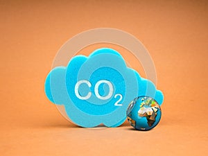Reduce CO2 emissions, limit climate change, global warming, net zero carbon dioxide footprint reduction, decarbonize concepts. photo