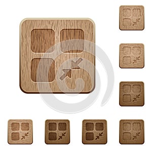 Reduce component wooden buttons photo