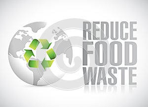 Reduce food waste illustration design