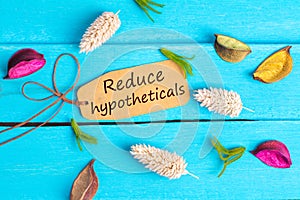 Reduce hypotheticals text on paper tag