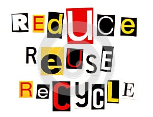 Reduce reuse recycle