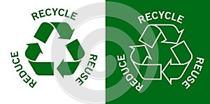Reduce reuse recycle concept