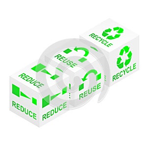 Reduce Reuse Recycle Cubes