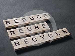 Reduce Reuse Recycle, Motivational Words Quotes Concept