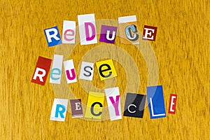 Reduce reuse recycle save planet earth day protect nature