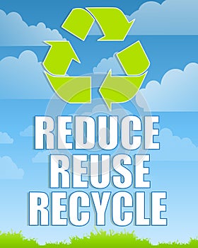 Reduce Reuse Recycle Sign 2
