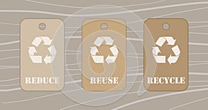 Reduce reuse recycle tags