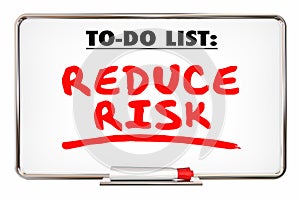 Reduce Risk Safety Prevent Loss Writing Words