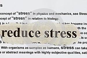 Reduce stress